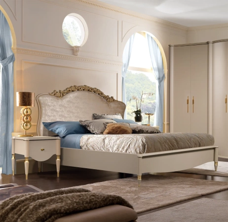 Кровать "Моника 2" 1600х2000  -  Капучино (эмаль)