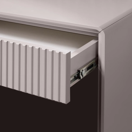 Спальня "Севилья" с туалетным столом  - Кашемир серебро (эмаль)