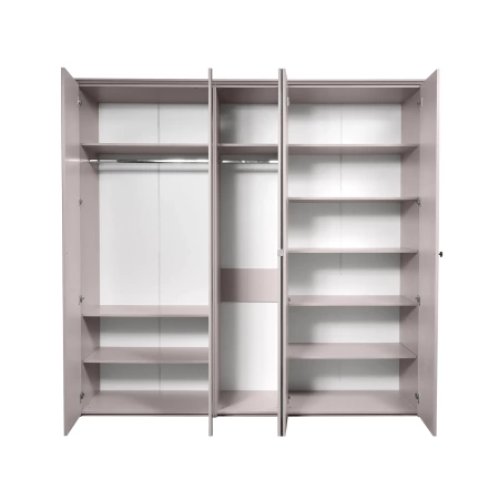 Спальня "Севилья" с туалетным столом  - Кашемир серебро (эмаль)