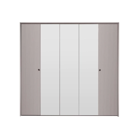 Шкаф "Севилья "  5-ти дверный - Кашемир серебро (эмаль)