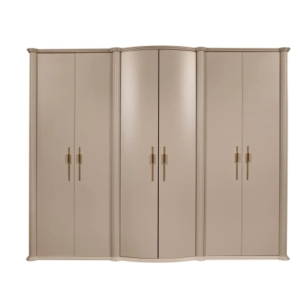 Шкаф "Моника" 6-ти дверный - Капучино (эмаль)