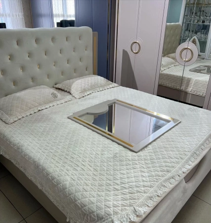 Спальня "Бодрум"  с 4-х дверным шкафом - Капучино