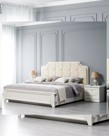 Спальный комплект мебели "Каталея" - Ваниль